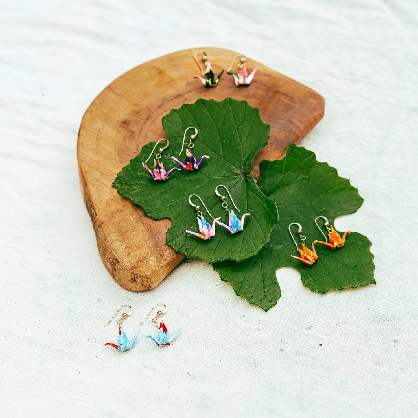 Mimi's Origamis Tiny Crane Earrings