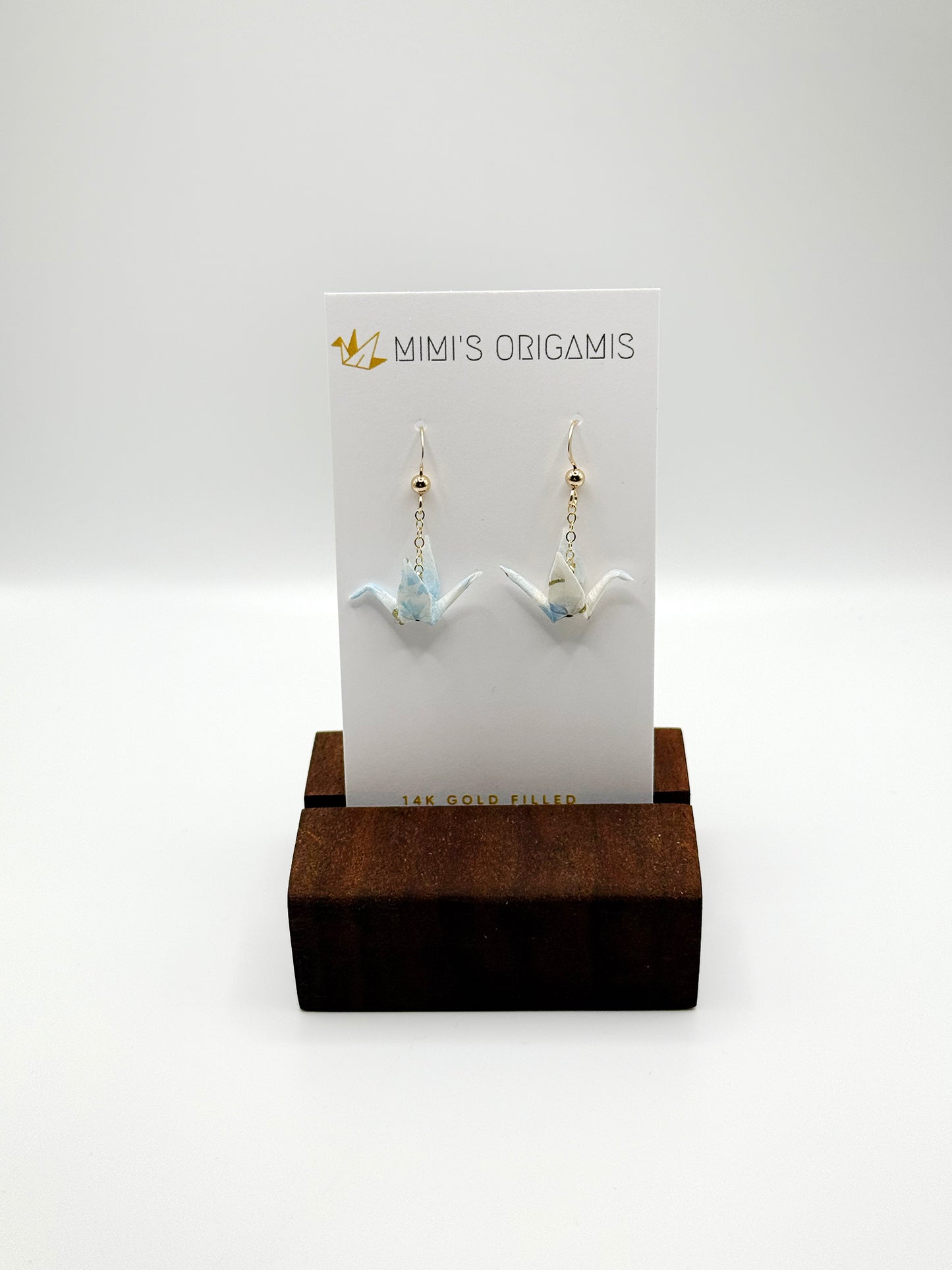 Mimi's Origamis Tiny Crane Earrings