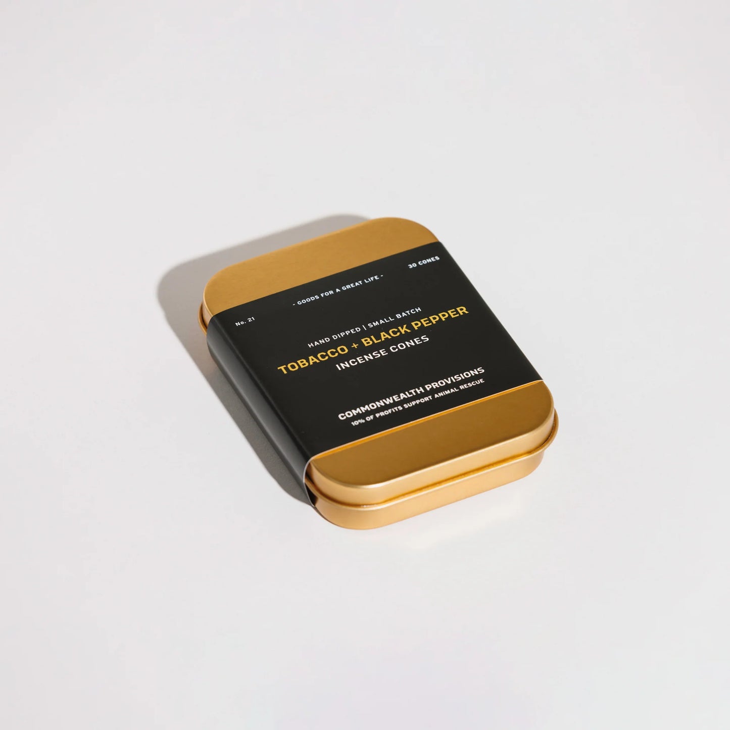 Commonwealth Provisions Tobacco + Black Pepper Incense Cones
