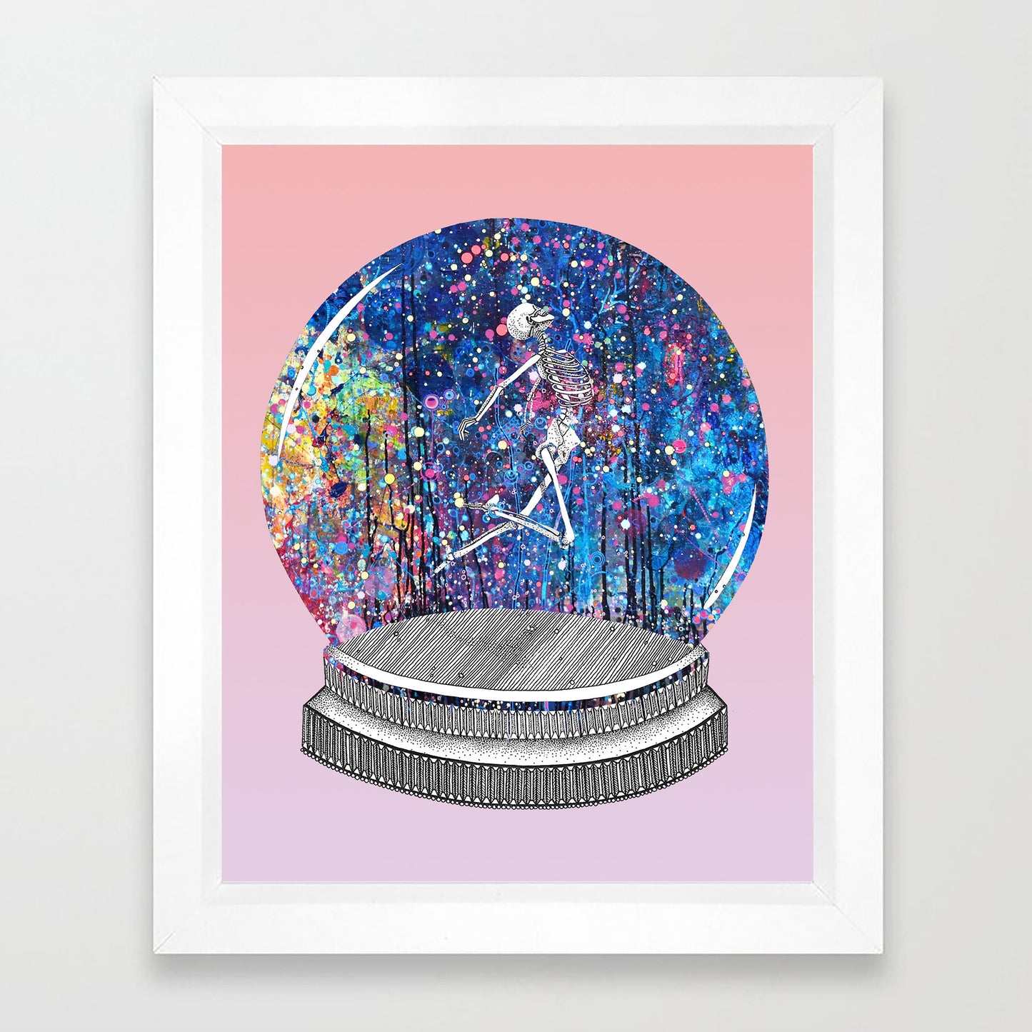 Laura Clay Art Starglobe Pastel Print