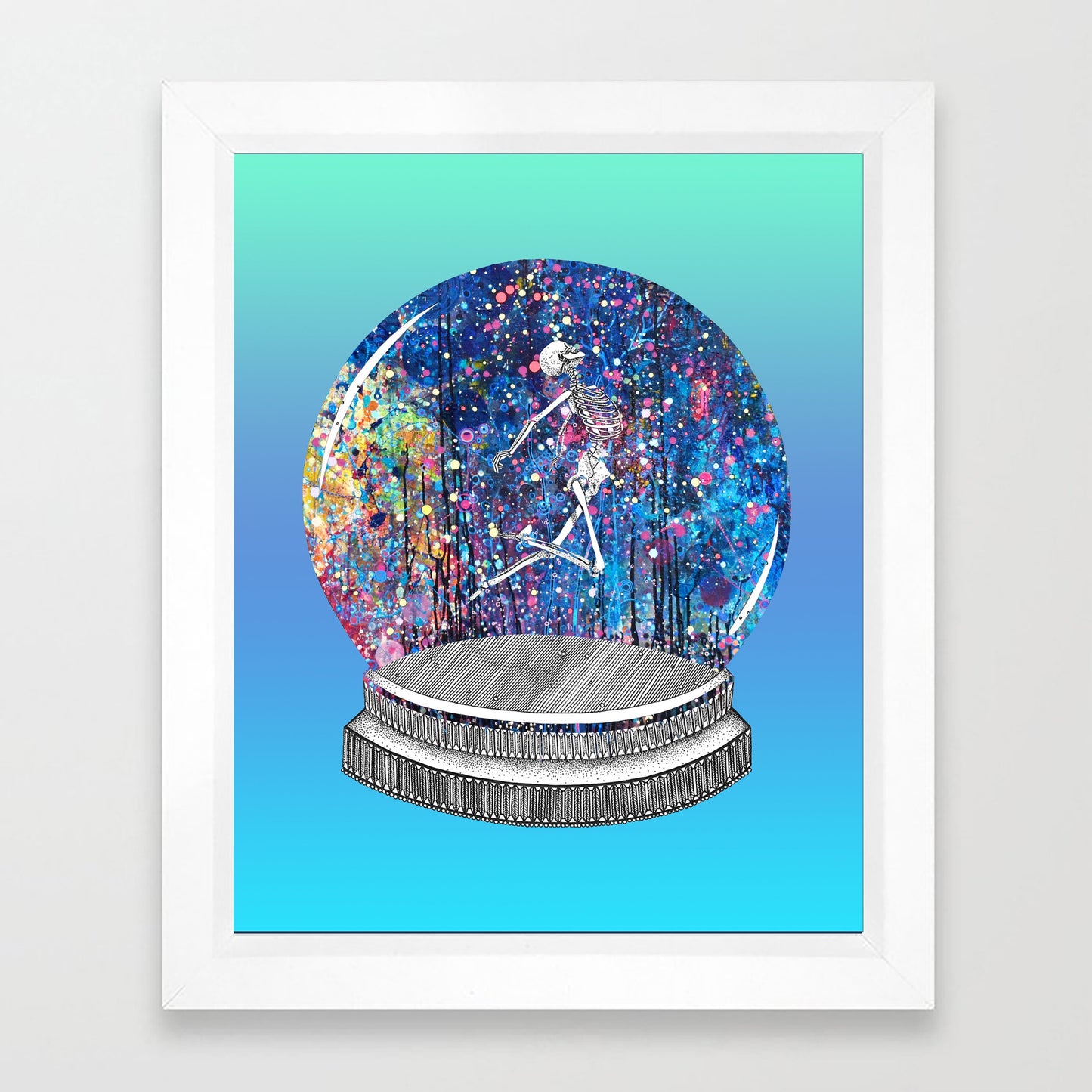 Laura Clay Art Starglobe Sky Print