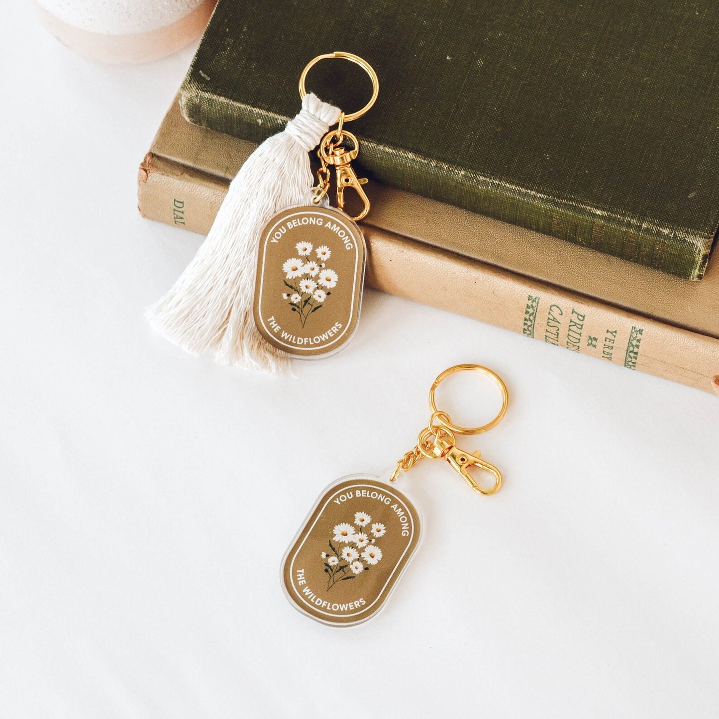 Jo Creative Co You Belong Among the Wildflowers Acrylic Keychain