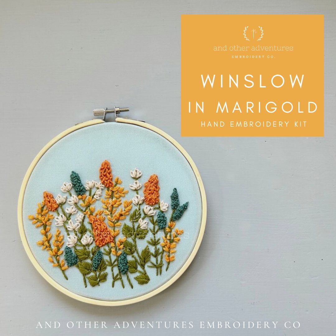 And Other Adventures Embroidery Co Embroidery Kit - Winslow in Marigold