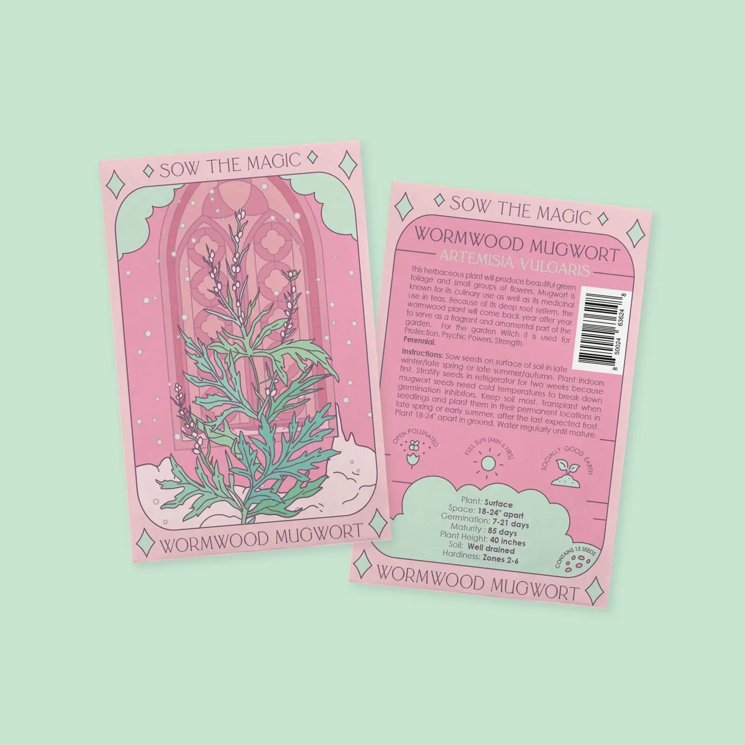 mugwort plant seeds Sow the Magic Wormwood Mugwort Tarot Seed Packet – 7th Street Candle Co
