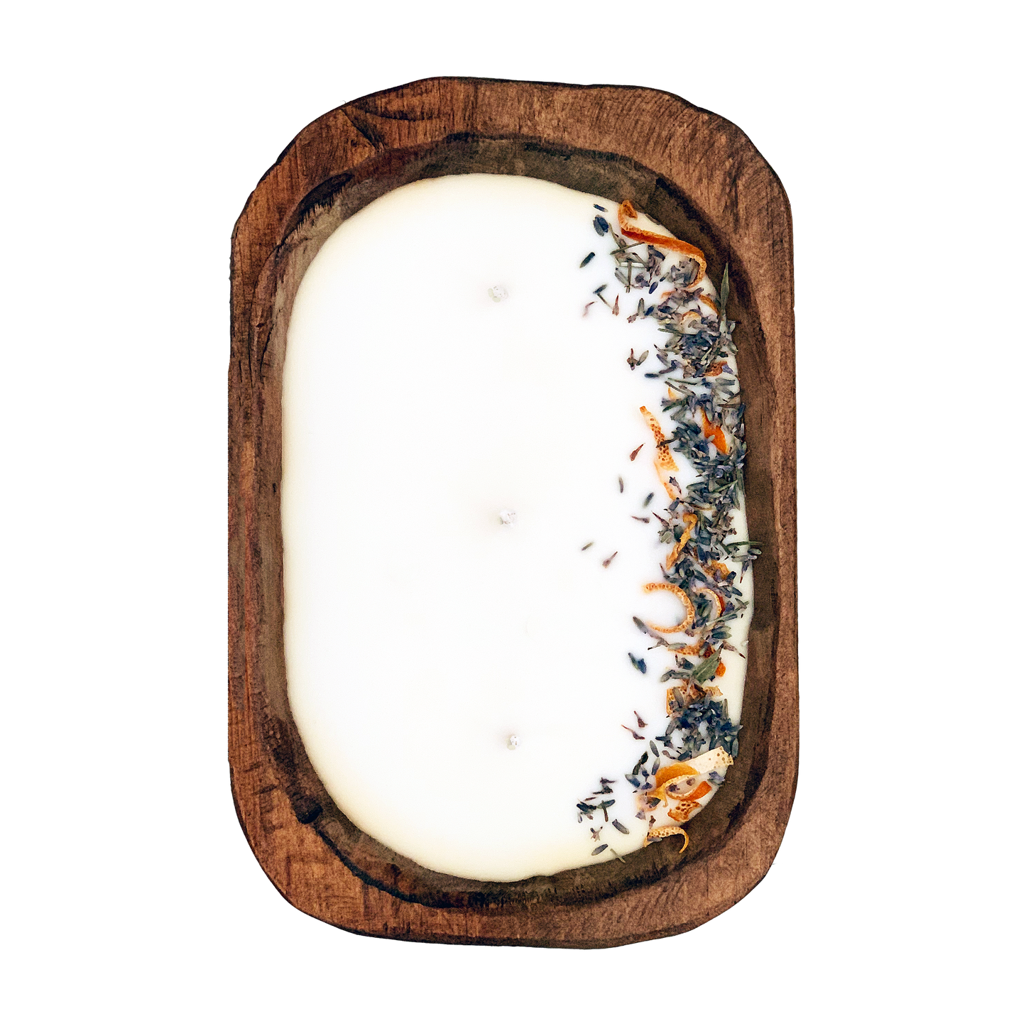Citrus Lavender Wooden Bowl Candle
