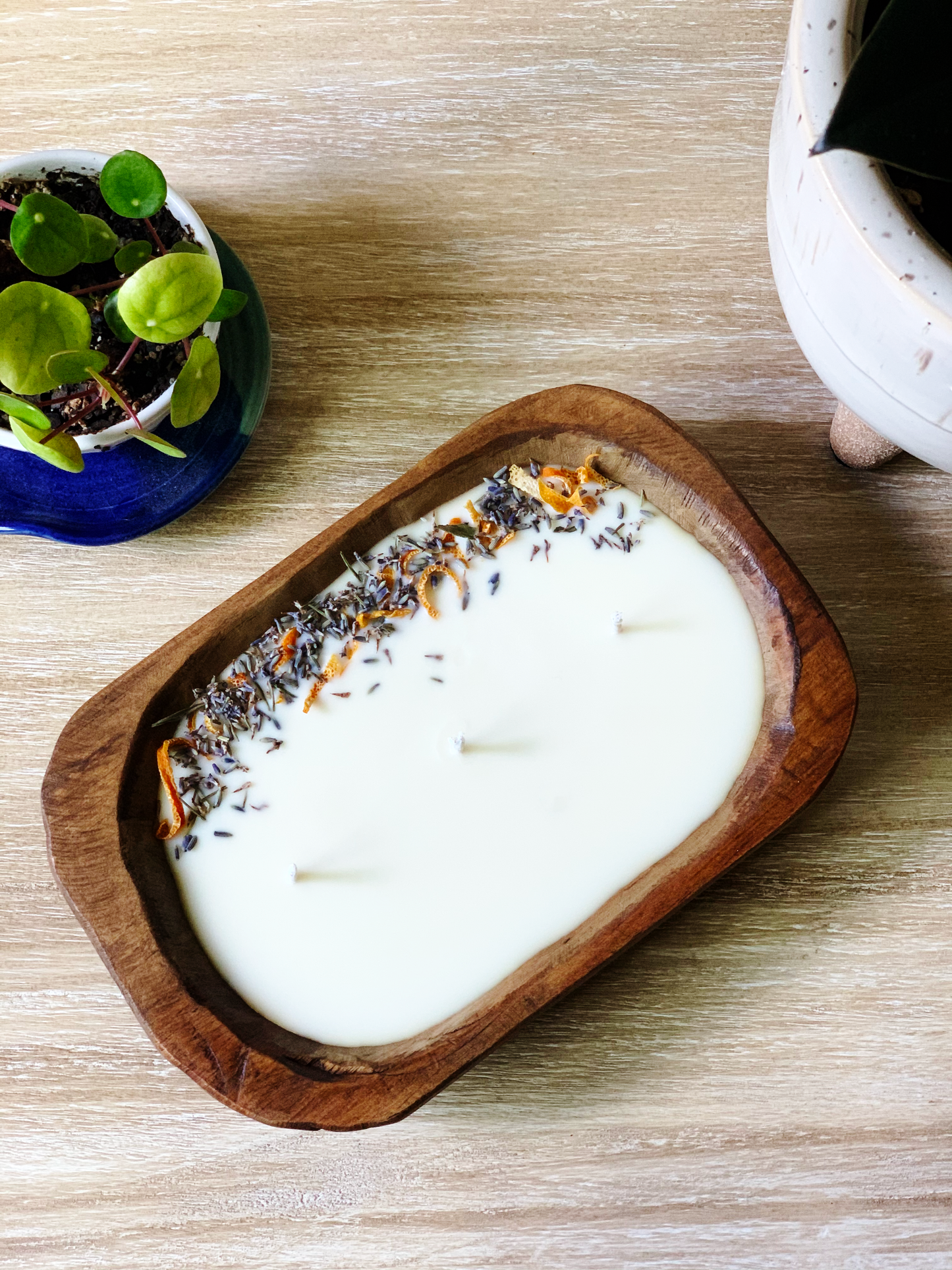Citrus Lavender Wooden Bowl Candle