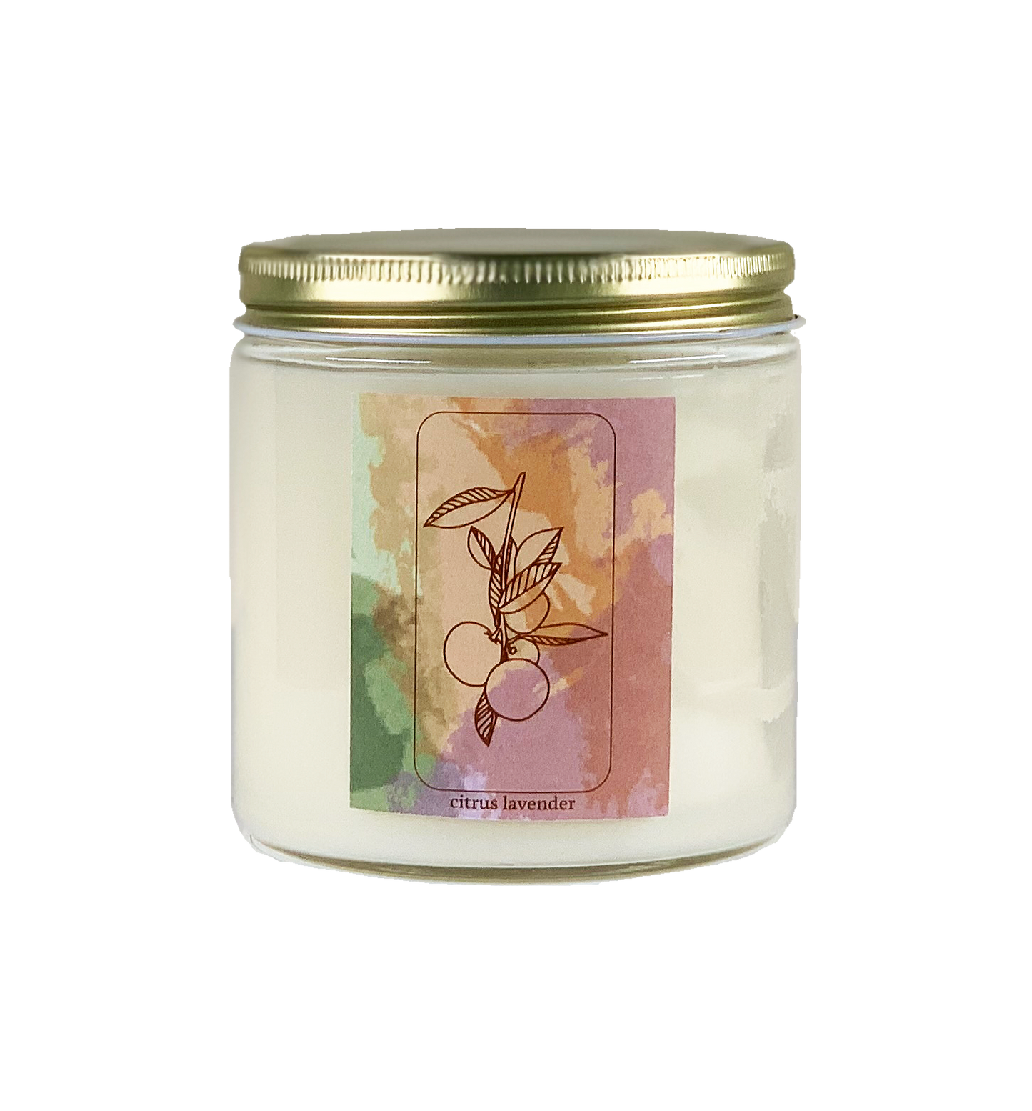 Citrus Lavender Candle hand-poured in Austin TX