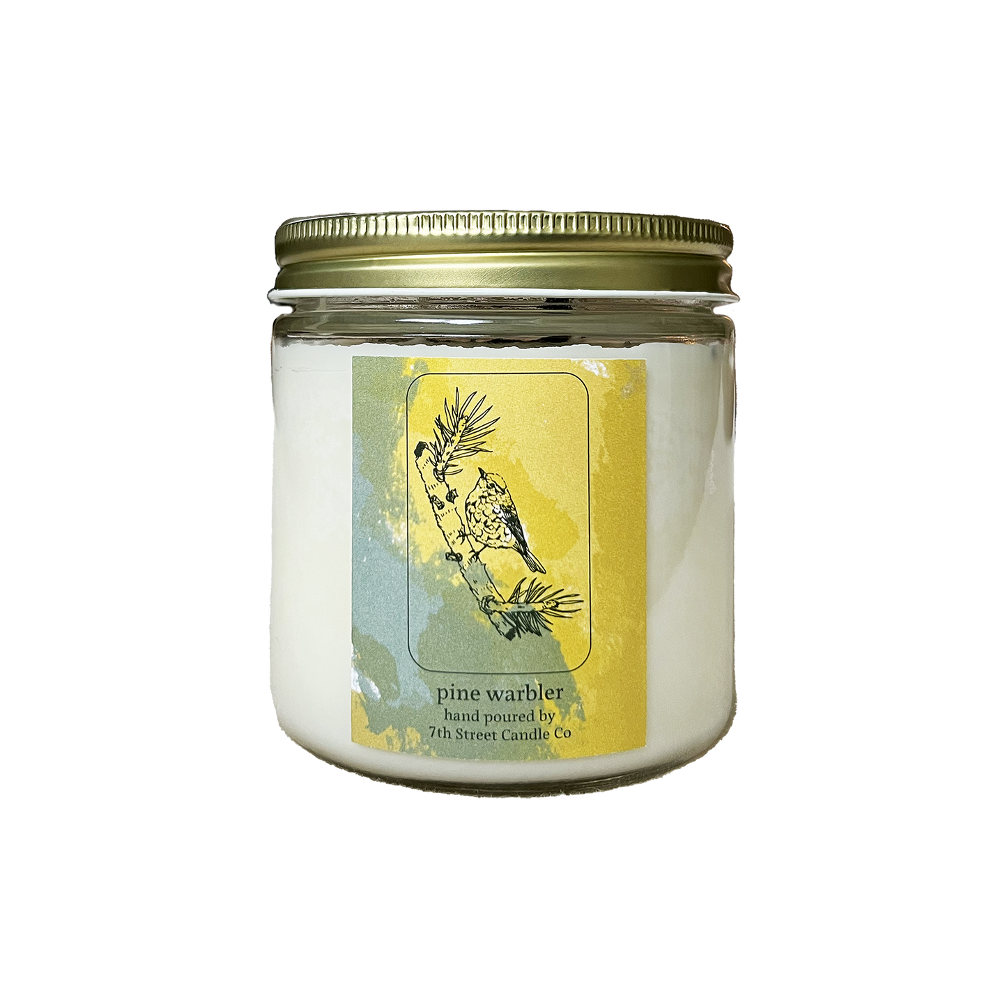 Pine Warbler Candle