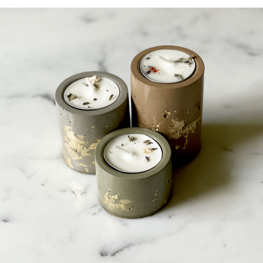 Tri-Tone Tea Light Holders