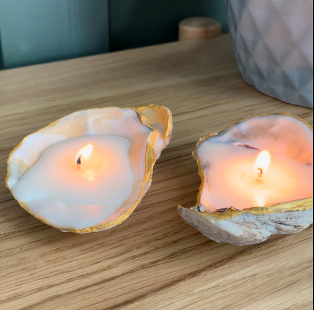 Turning Leftover Oyster Shells into Beautiful Candles