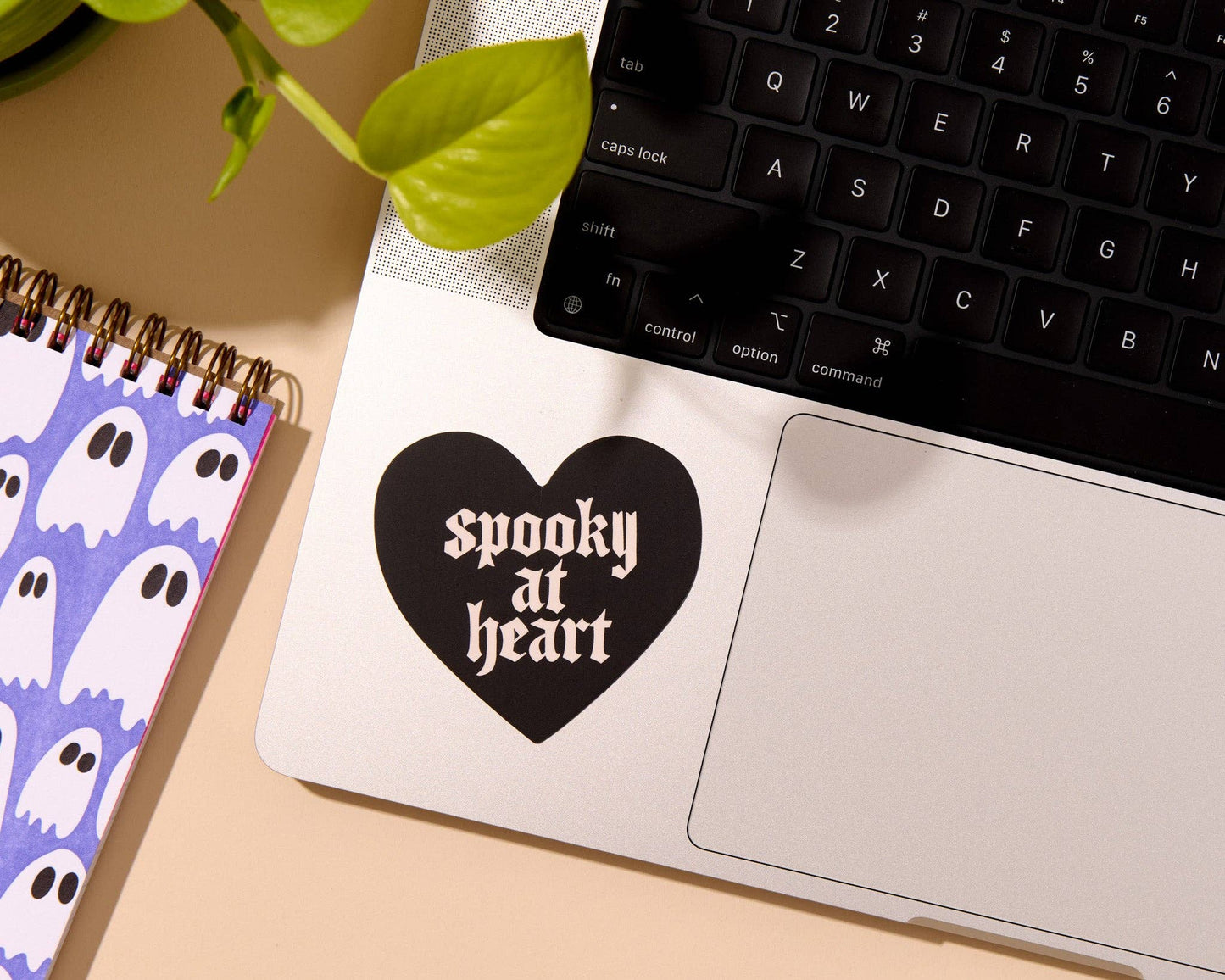 And Here We Are Vinyl Sticker Spooky At Heart