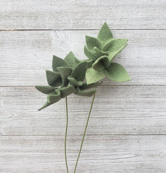 Madymae Felt Florals Felt Greenery Stem