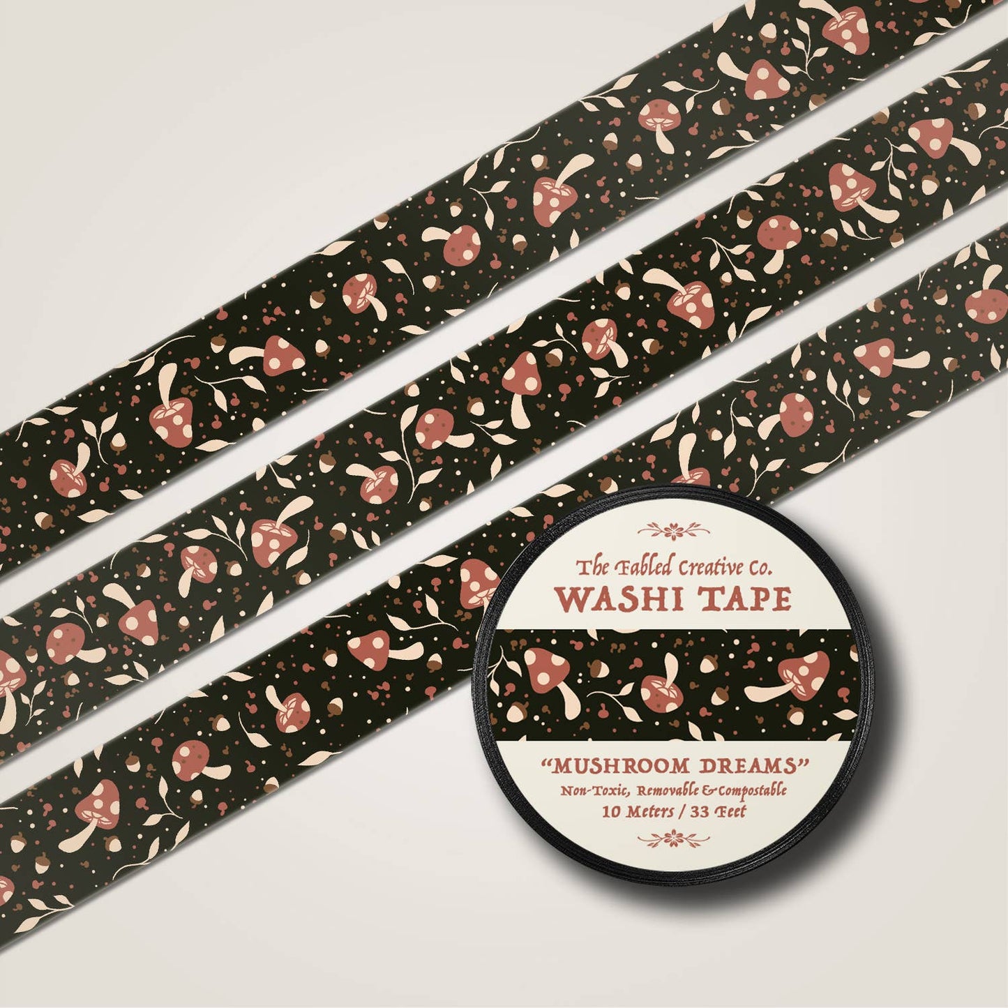 The Fabled Creative Co. Mushroom Dreams Washi Tape