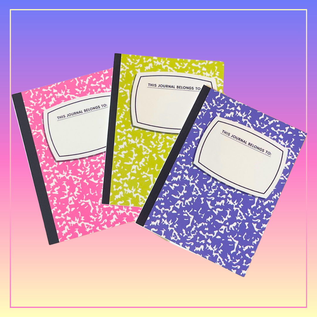 Moonrise Mindset Composition Notebook 3 Pack Sticker Set