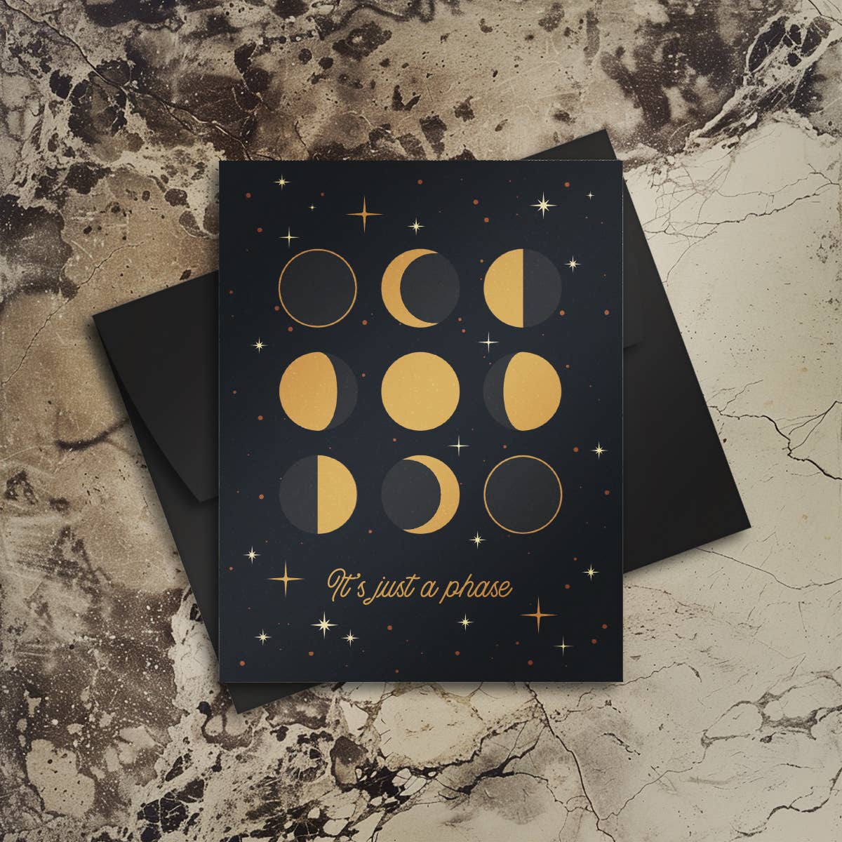 The Fabled Creative Co. It's Just a Phase Greeting Card