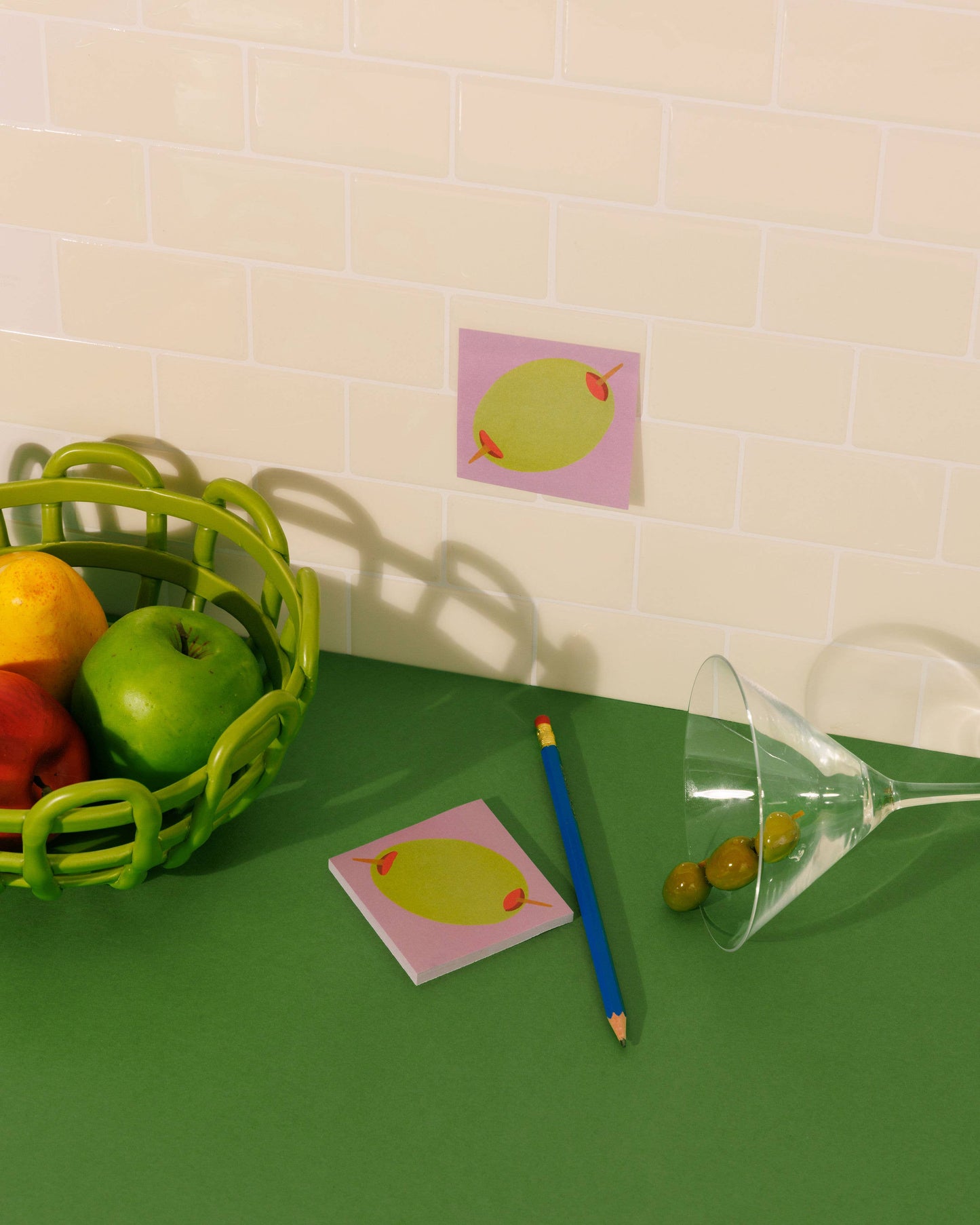 Mel Andrel Olive Sticky Notes