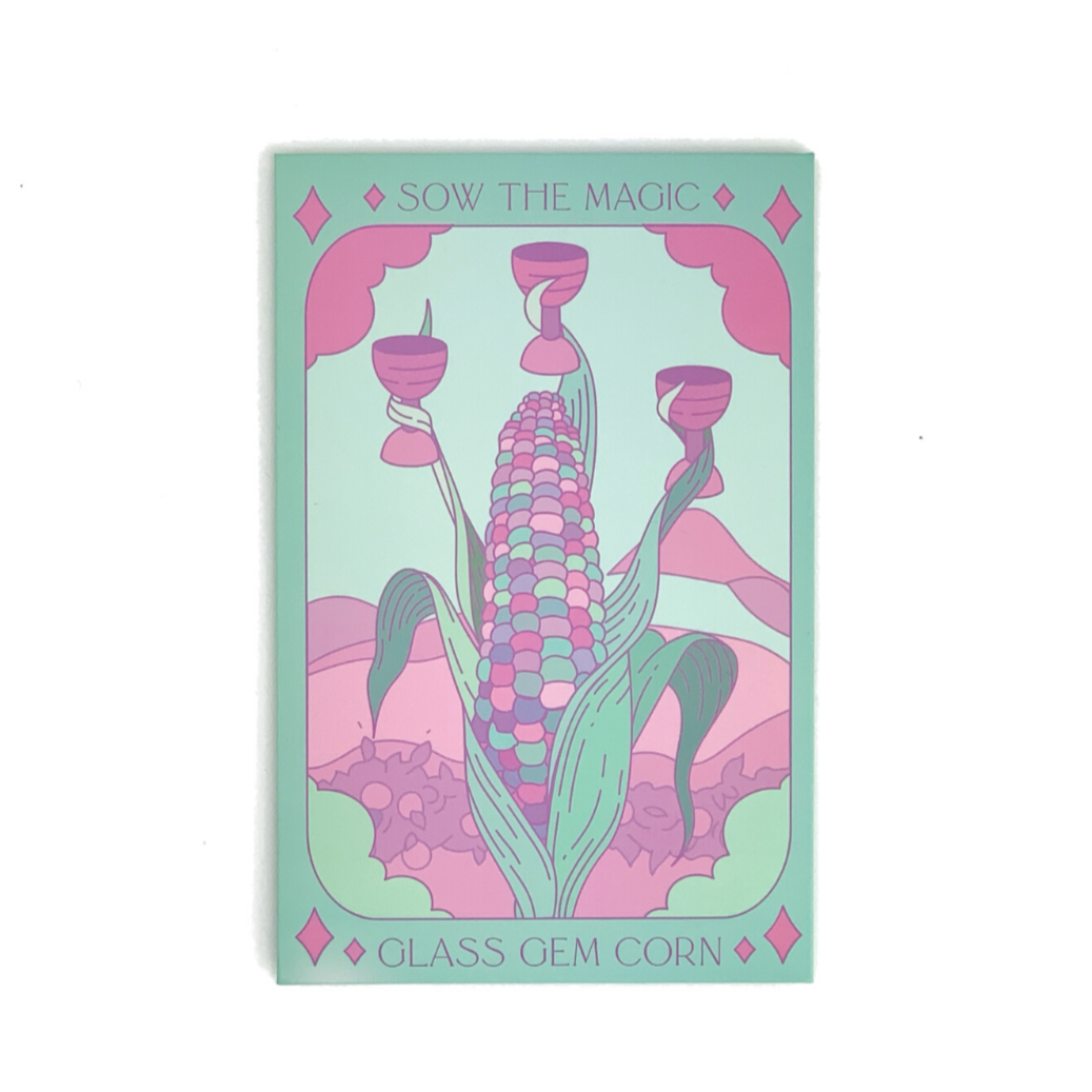 7th Street Candle Co Glass Gem Corn Tarot Seed - Thumbnail 5