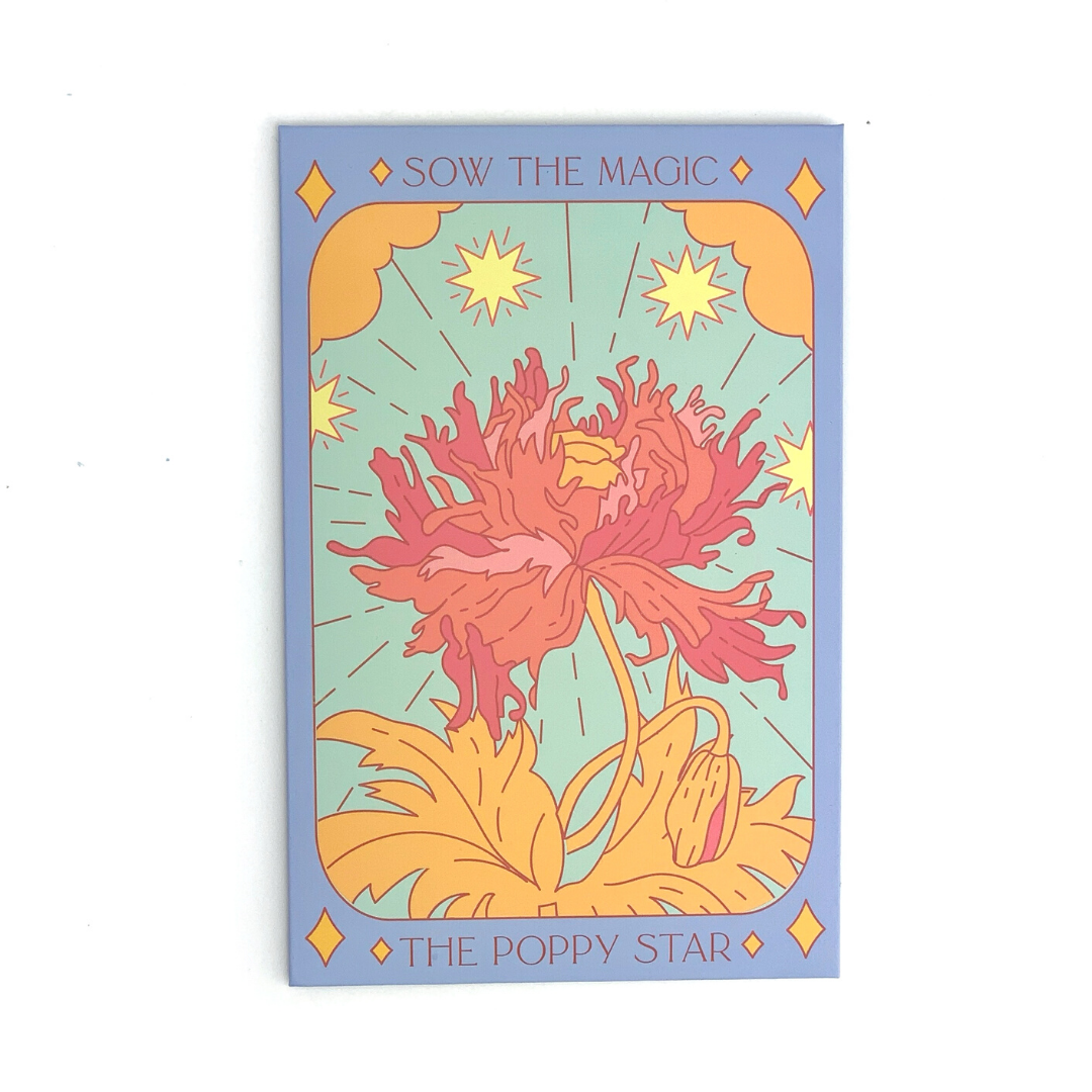 Sow the Magic The Poppy Star Tarot Seed Packet