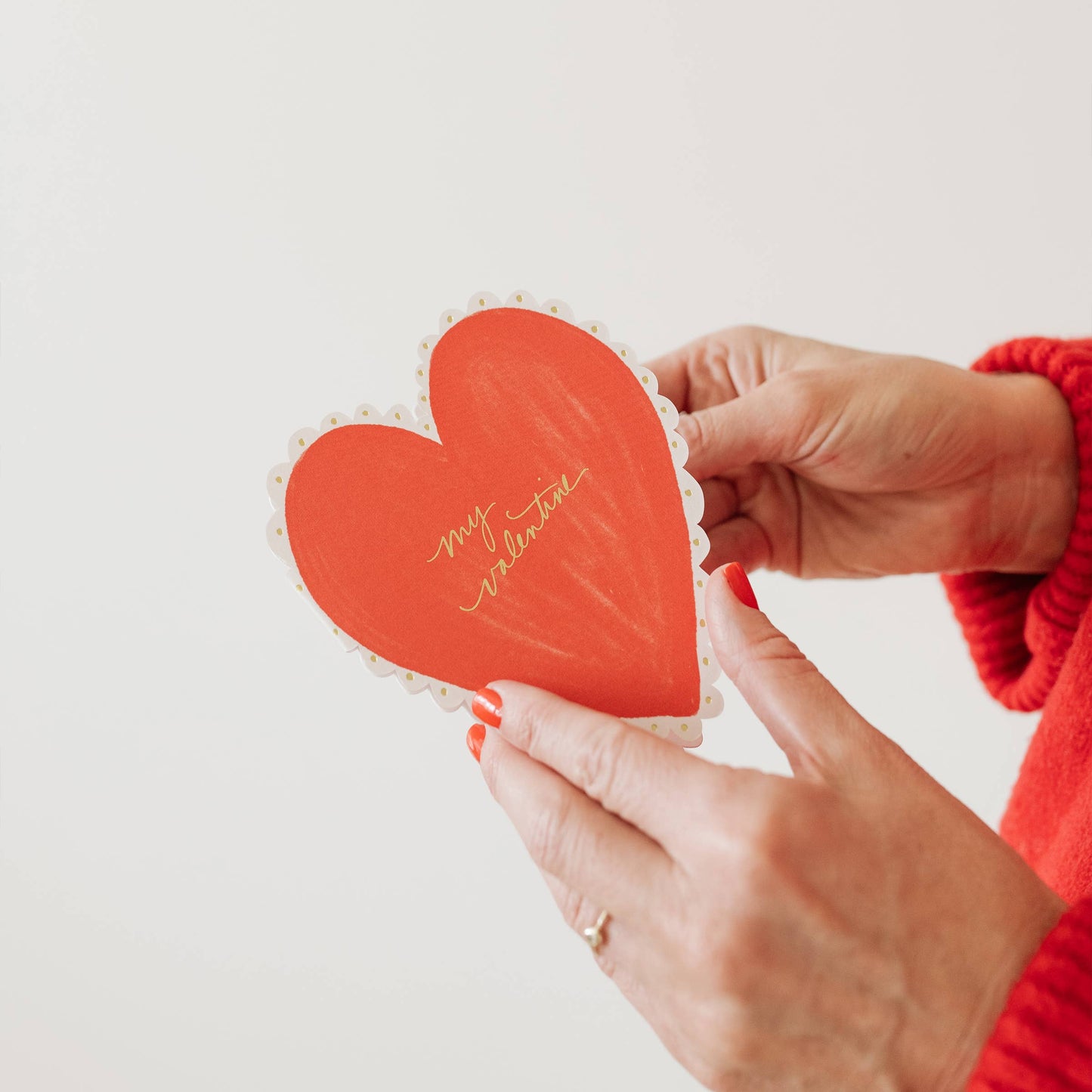 Ramona + Ruth Valentine's Heart Doily Card