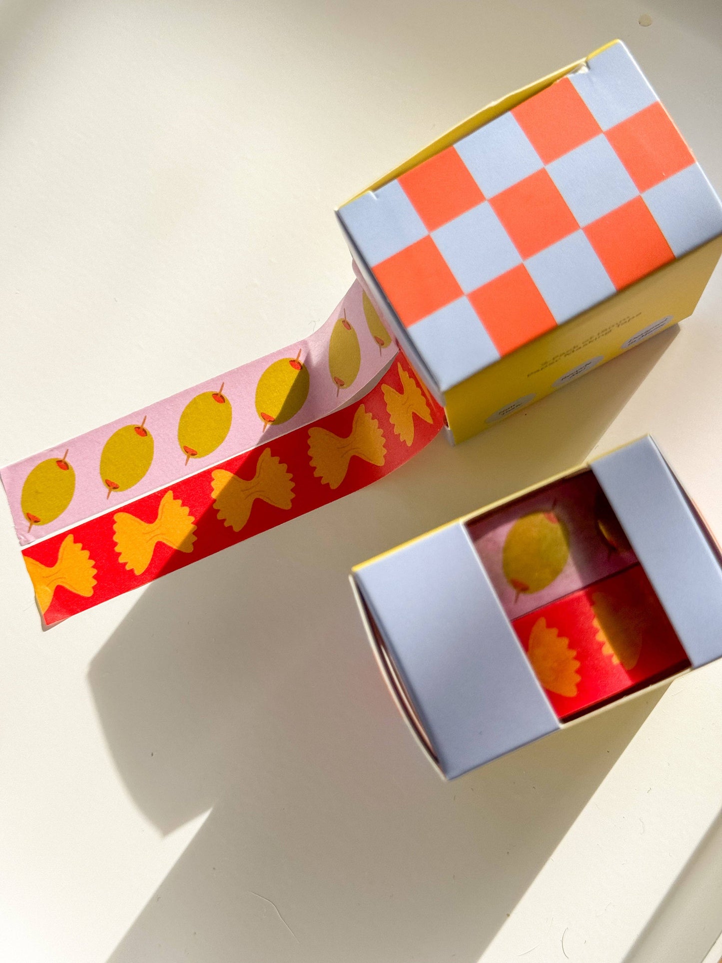 Mel Andrel Olive & Pasta Washi Tape Two-Pack