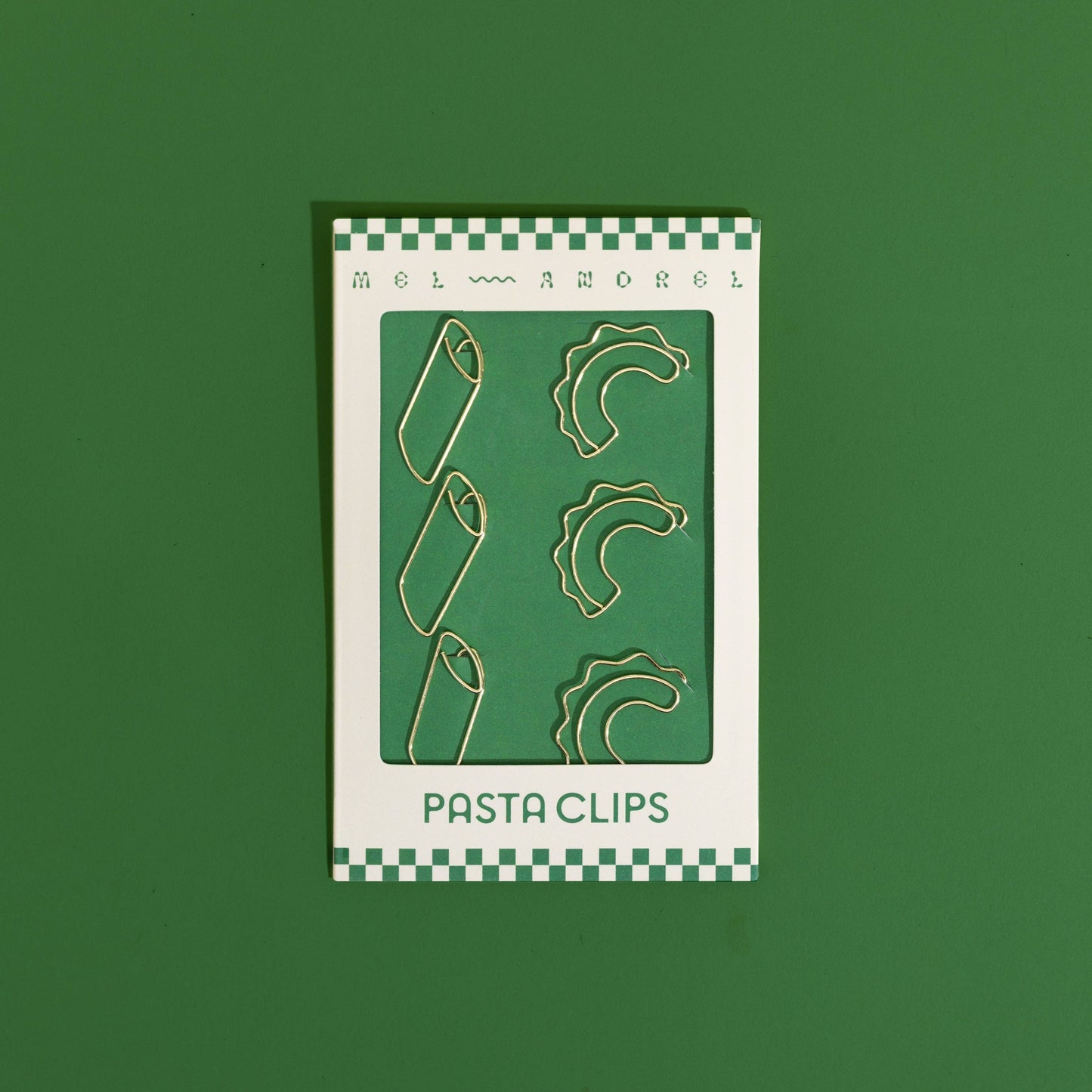 Mel Andrel Pasta Paper Clips - Creste di Gallo + Penne
