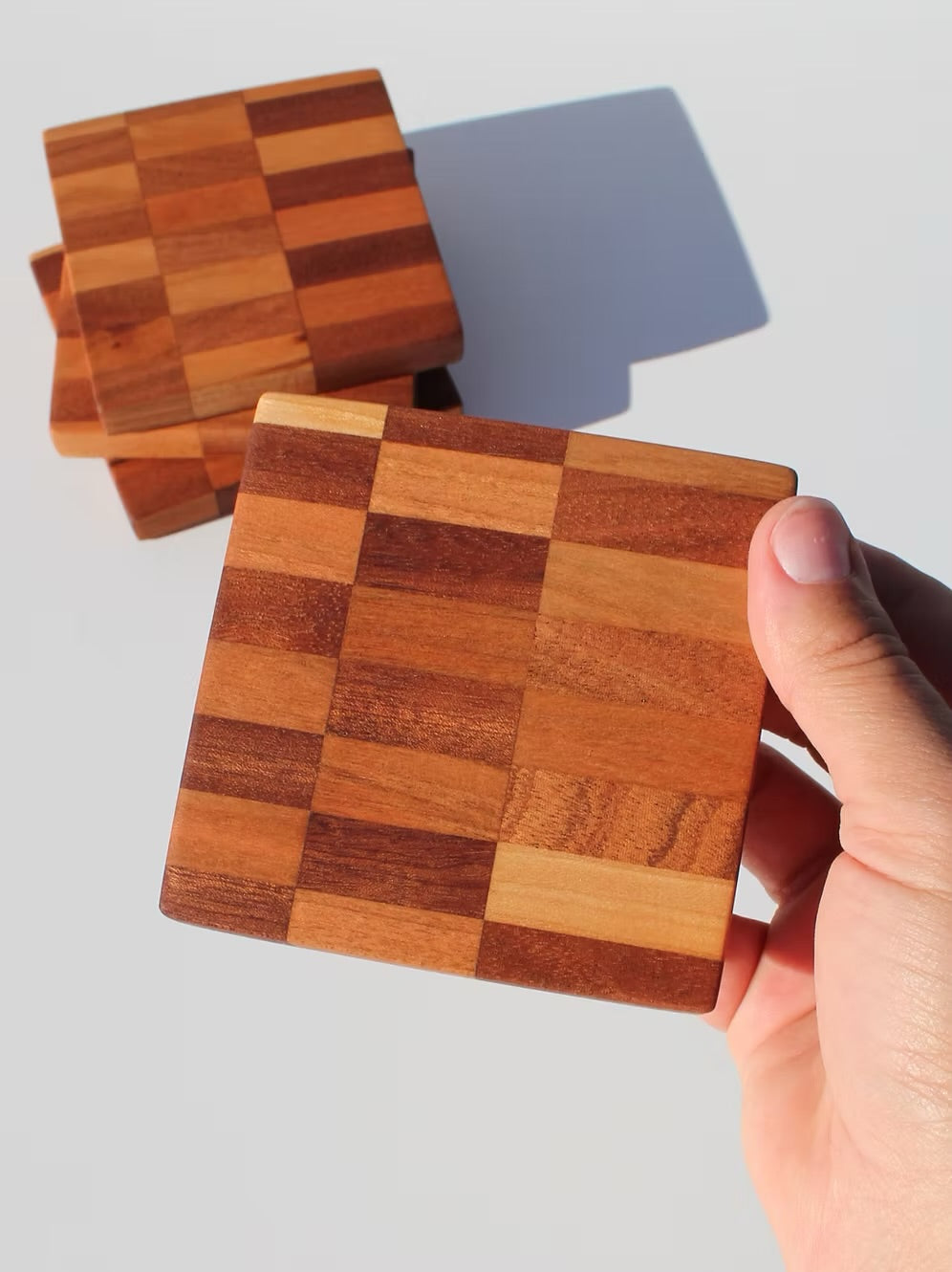 Honey Wood ATX Burnout Coaster - Set of 2