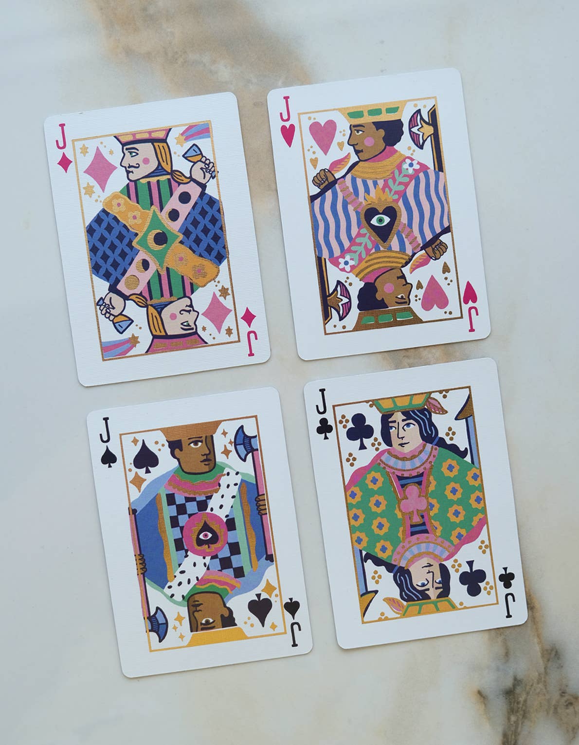 Idlewild Co. Neon Royals Playing Cards | Standard Deck