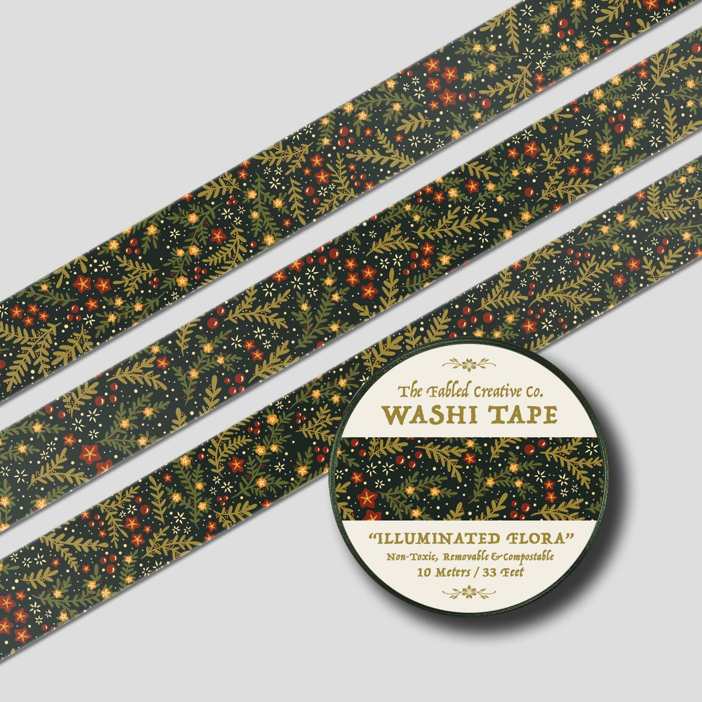 The Fabled Creative Co. Illuminated Flora Washi Tape