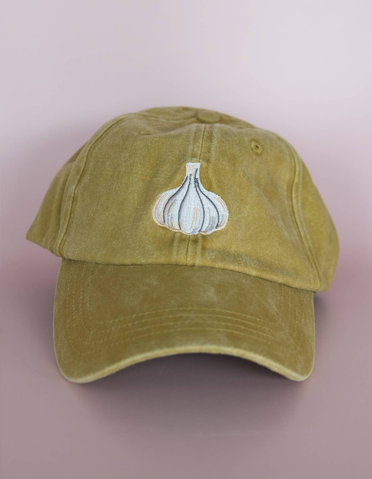 Idlewild Co. Embroidered Hat | Garlic, Washed Mustard Color