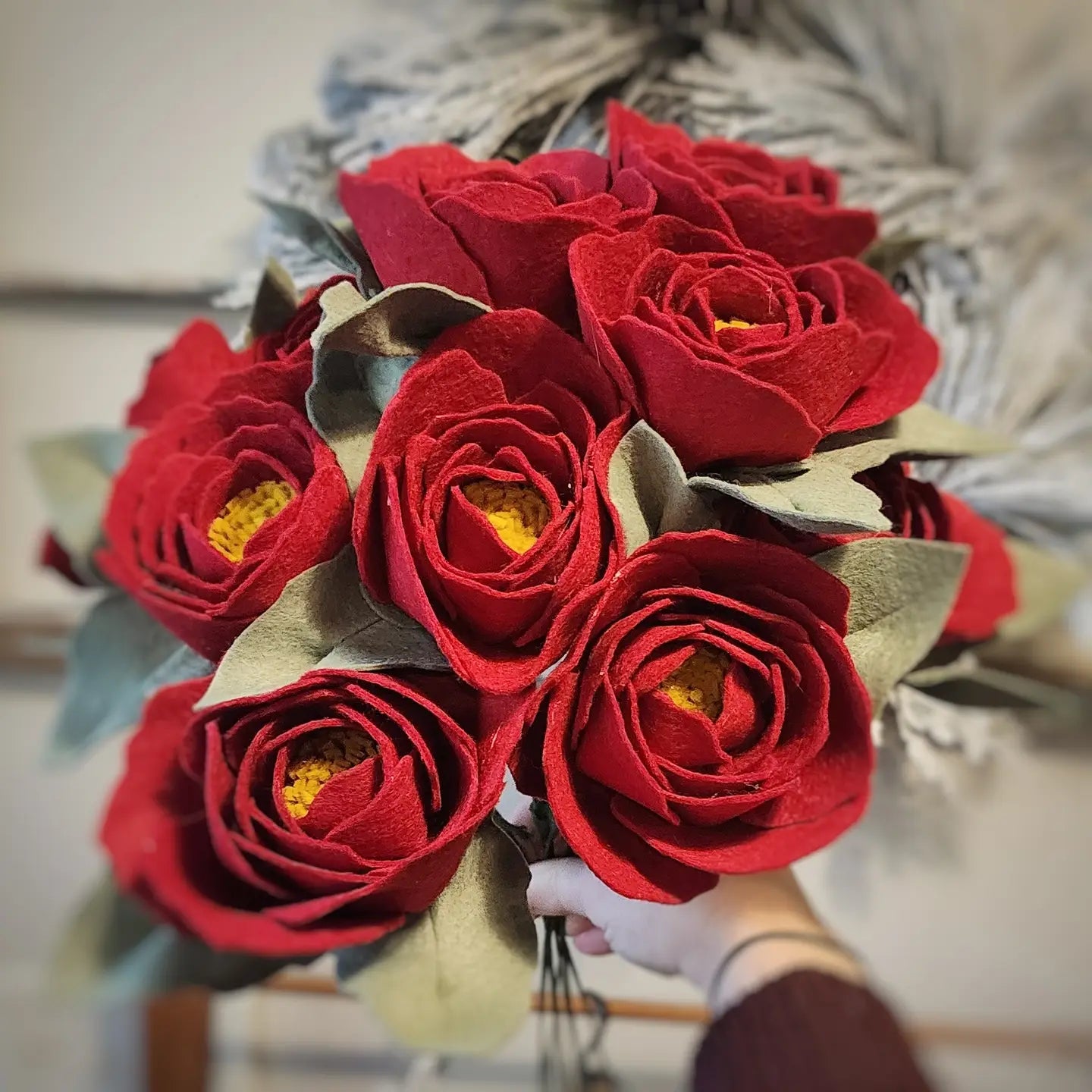 Madymae Felt Florals Felt Peony