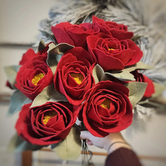 Madymae Felt Florals Felt Peony