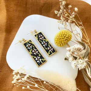 Ferro + Fawn Beaded Cascade Earrings