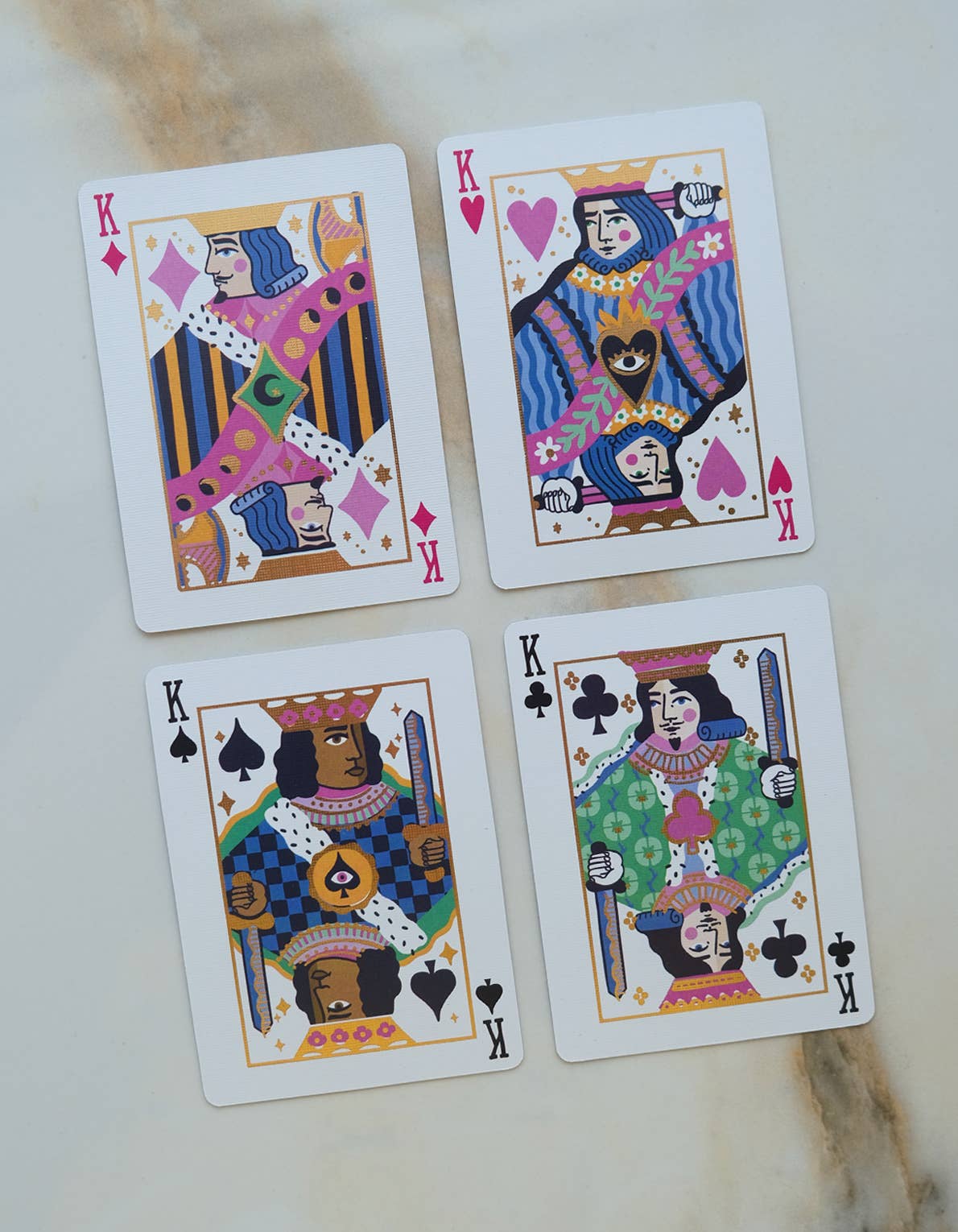 Idlewild Co. Neon Royals Playing Cards | Standard Deck