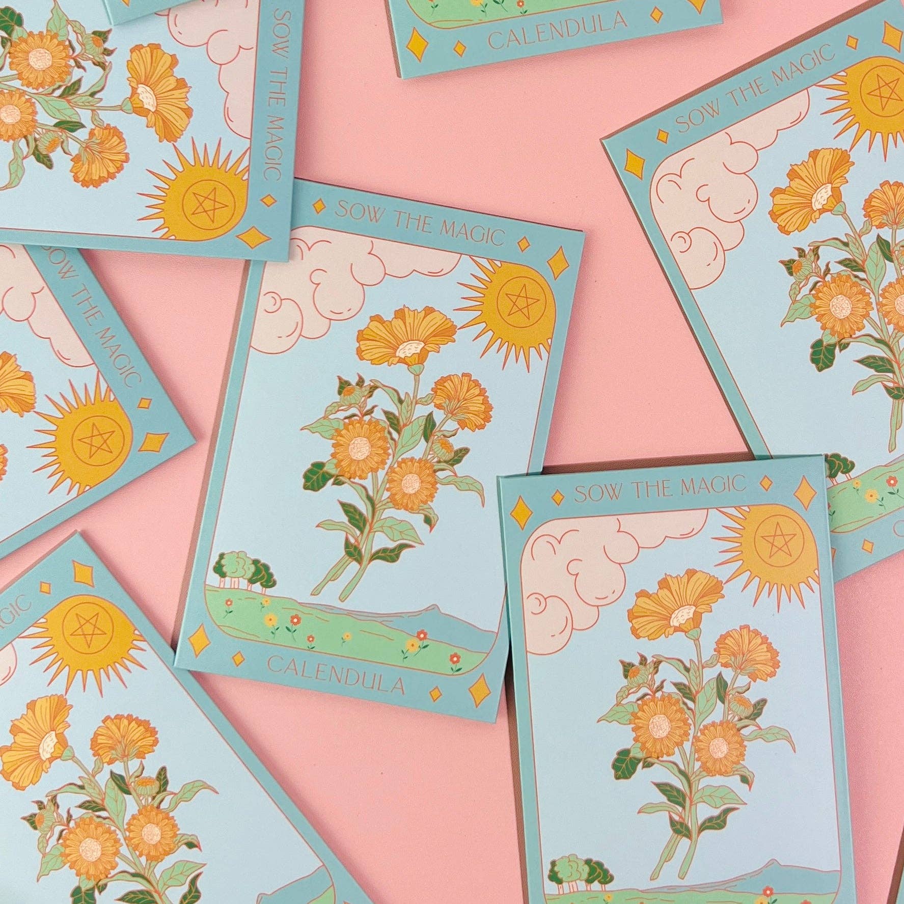 7th Street Candle Co Calendula Tarot Seeds - Thumbnail 2