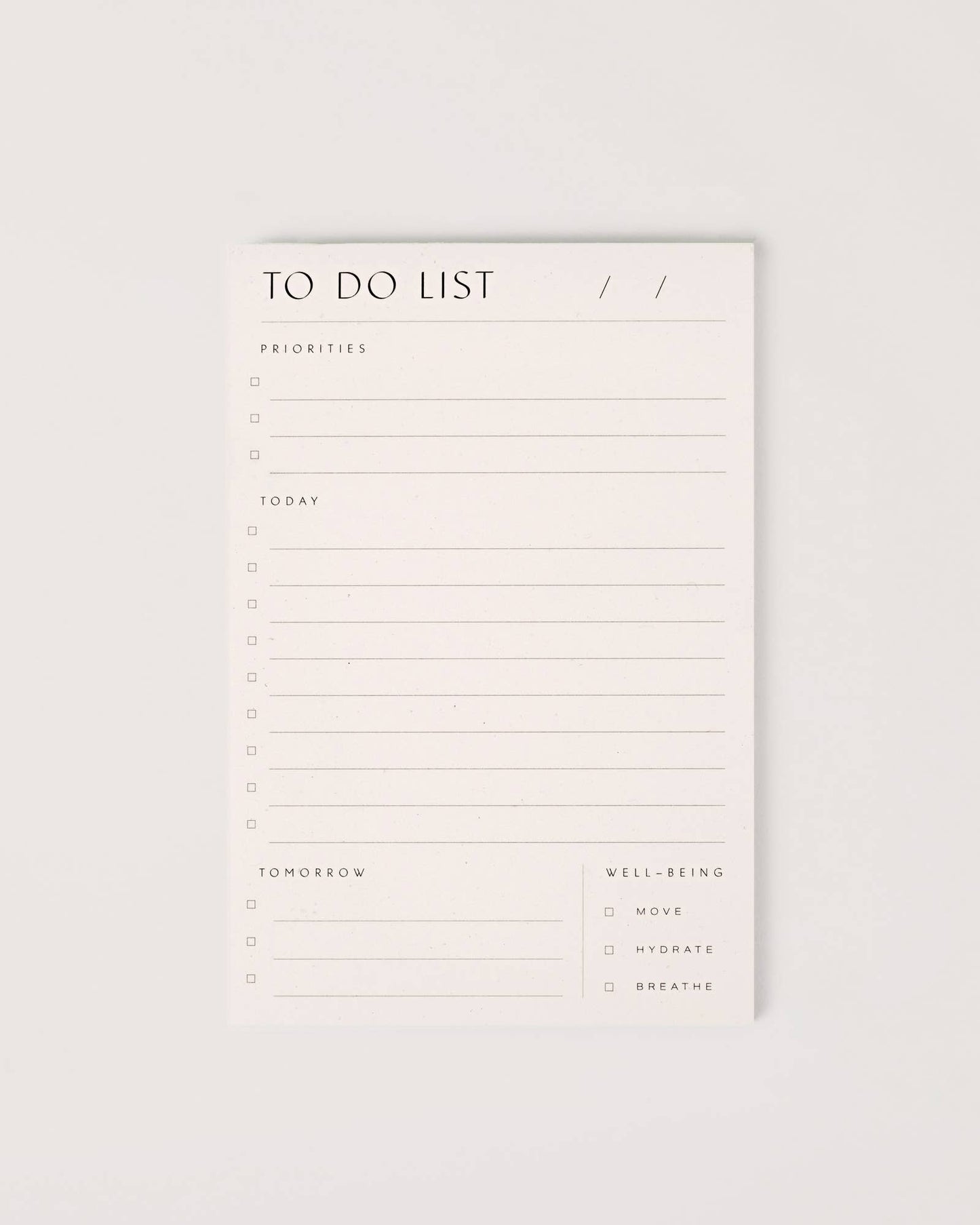 Wilde House Paper To Do List Pad