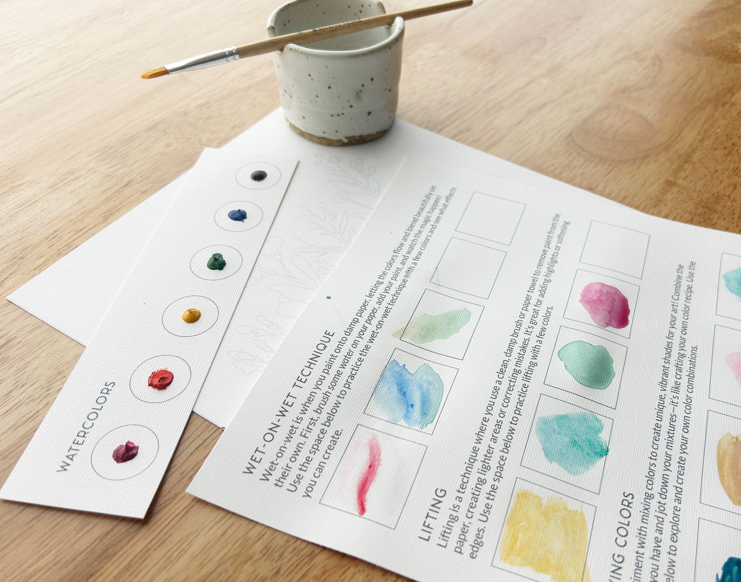 Breathe People All-In-One Beginner Watercolor Paint Set - Desert Landscape