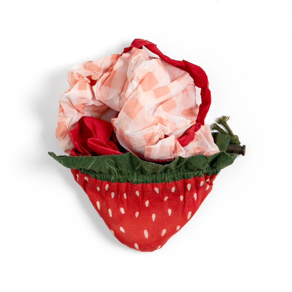 Paper Farm Press Strawberry Foldable Market Tote Bag