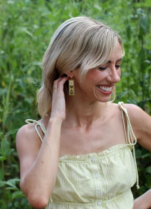 Ferro + Fawn Beaded Golden Hour Earrings