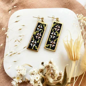 Ferro + Fawn Beaded Cascade Earrings