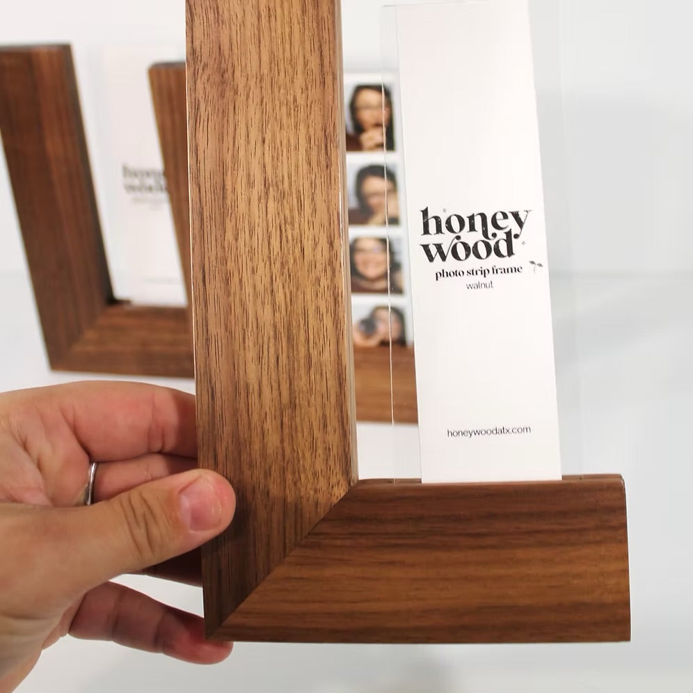 Honey Wood ATX Photo Strip Standing Frame