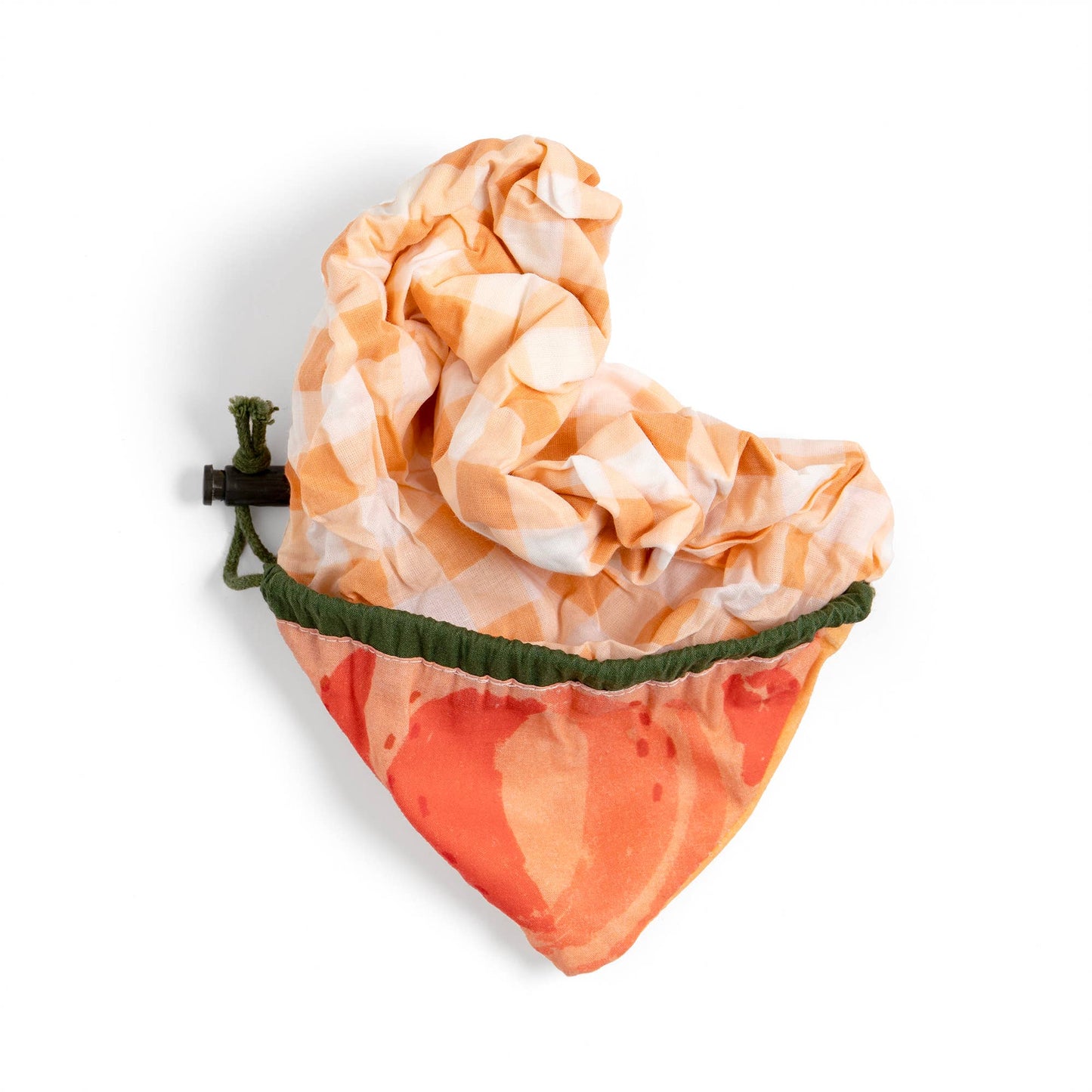 Paper Farm Press Peach Foldable Market Tote Bag