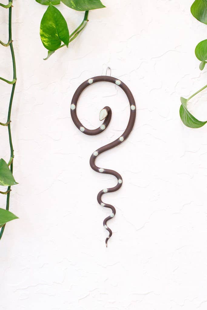 Carter + Rose Medium Ceramic Wall Snake
