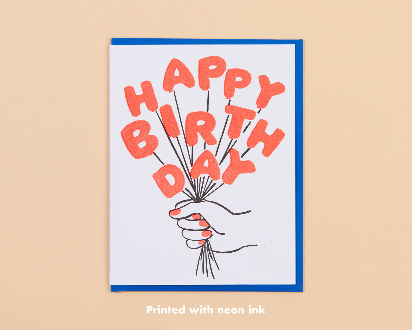 And Here We Are Happy Birthday Balloons Card