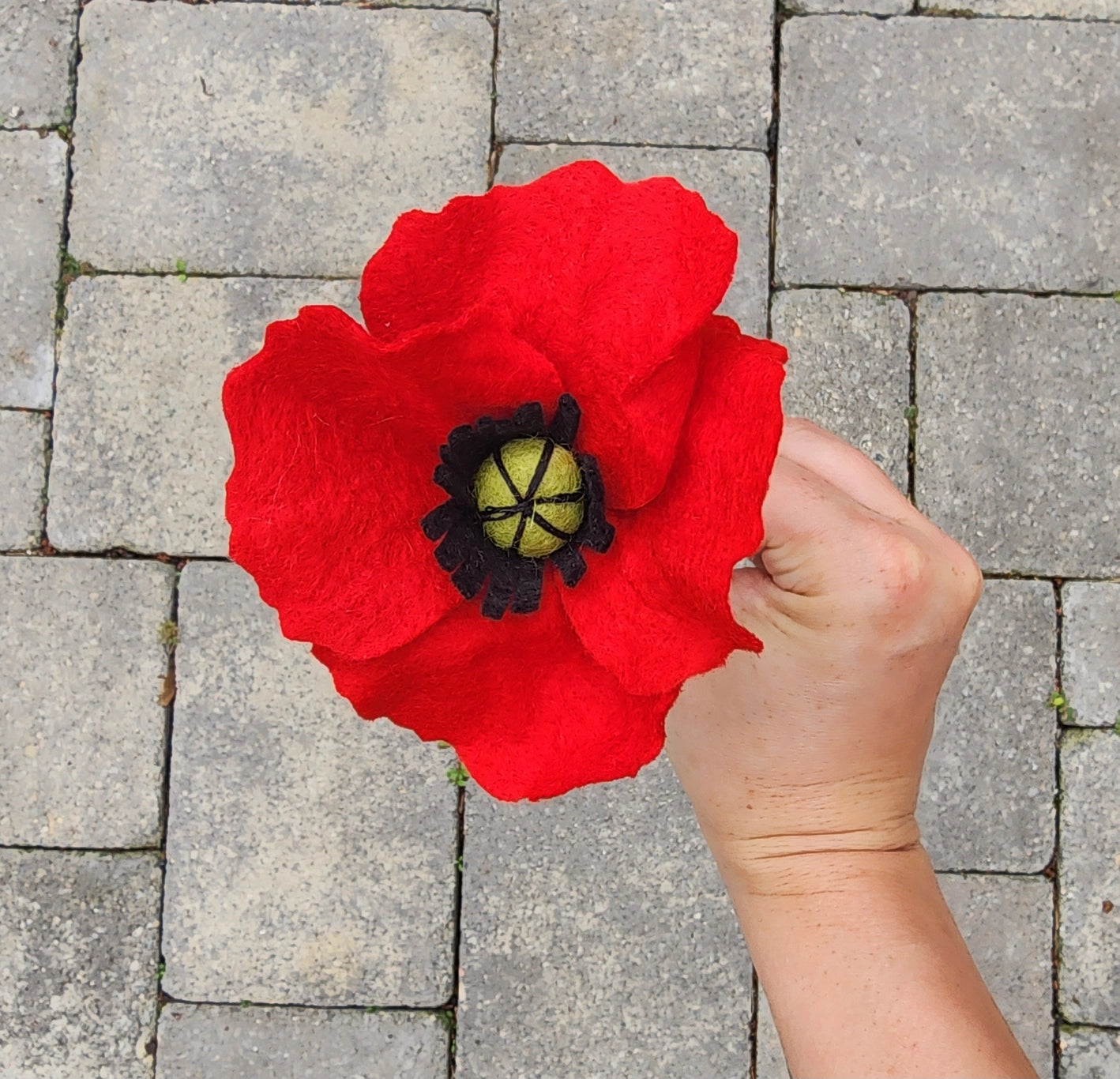 Madymae Felt Florals Felt Poppy