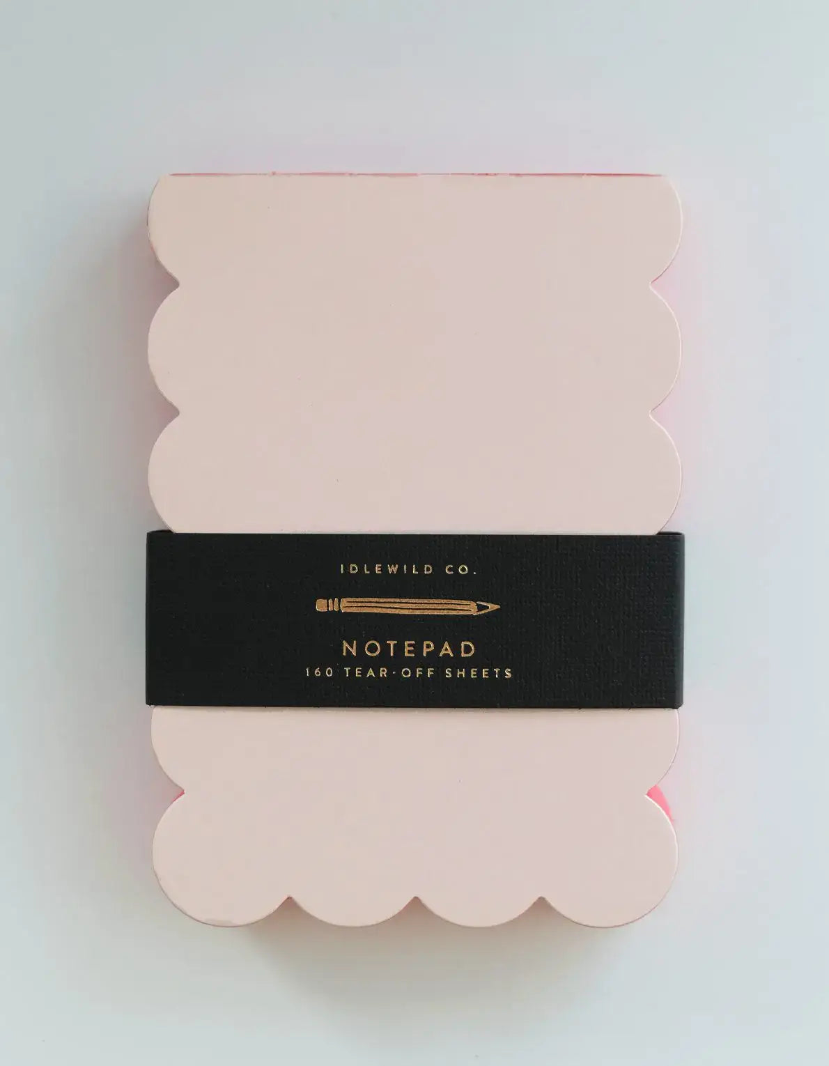 Idlewild Co. Scalloped Shaped Notepad | Peach + Persimmon Edge