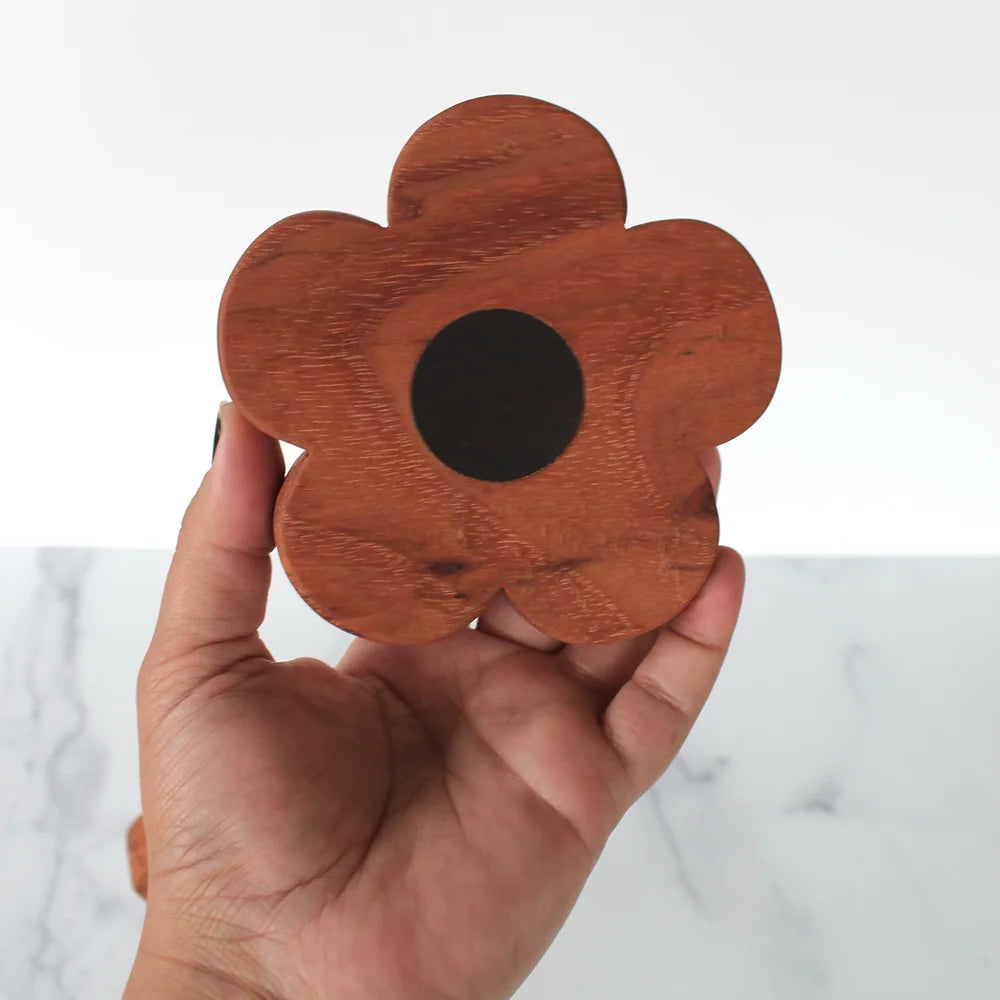 Honey Wood ATX Floral Photo Stand