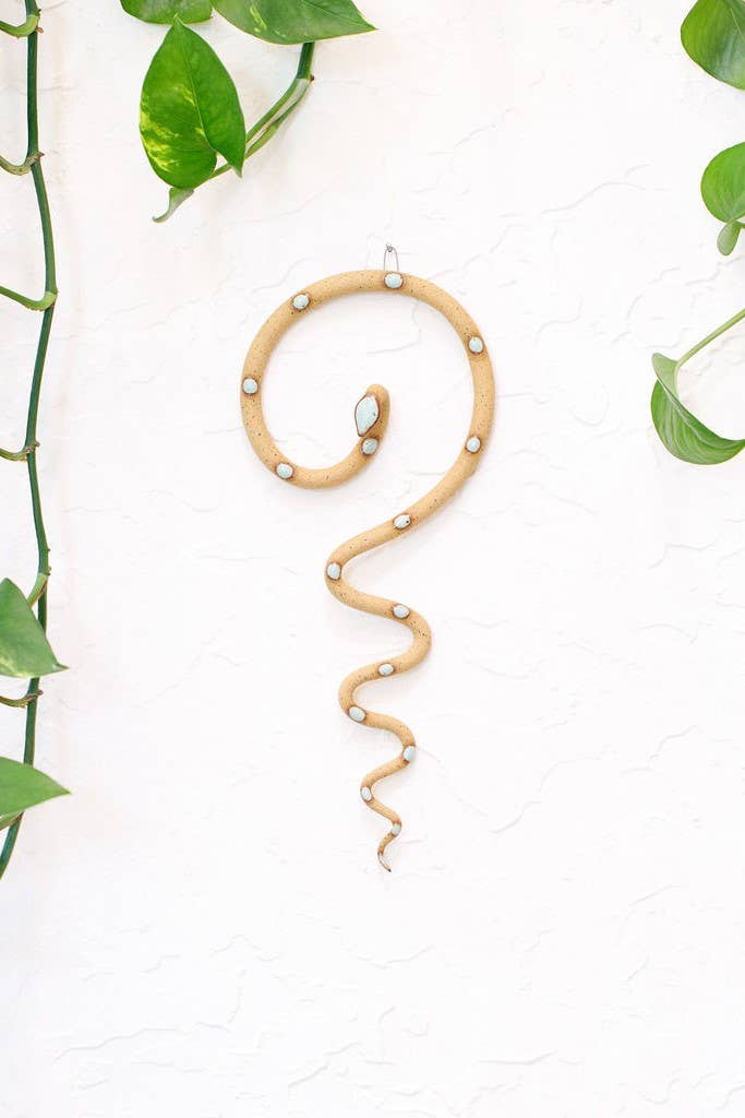 Carter + Rose Medium Ceramic Wall Snake