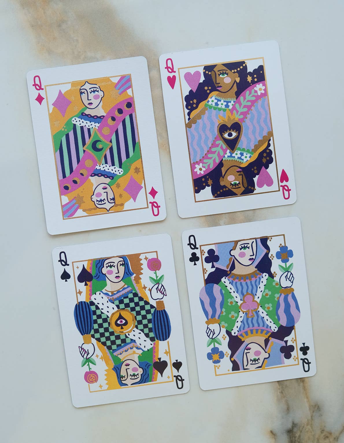 Idlewild Co. Neon Royals Playing Cards | Standard Deck