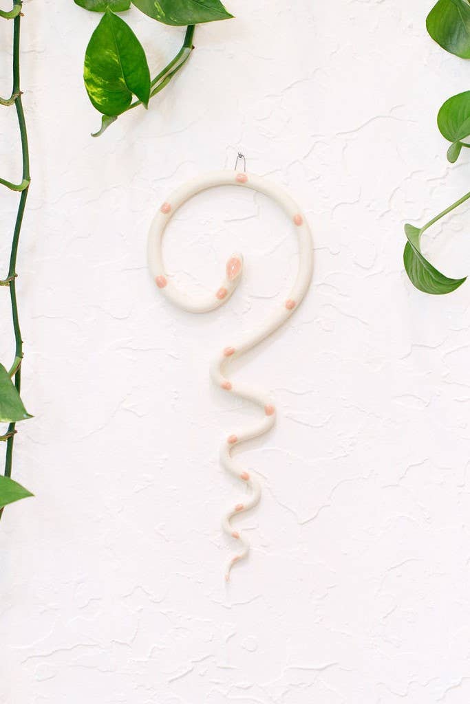 Carter + Rose Medium Ceramic Wall Snake