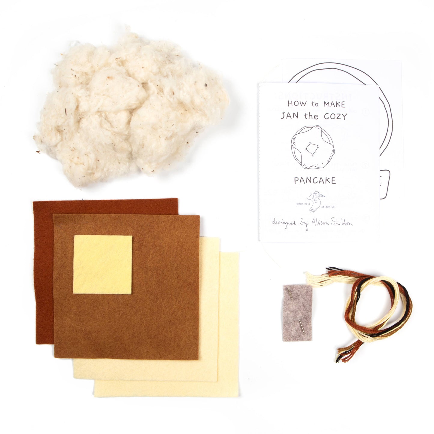 Heron Hill Stitch Co. | Jan the Cozy Pancake - DIY Craft Kit